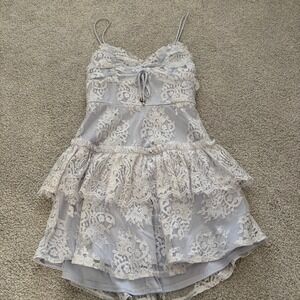 white christmas dresses Moonlit Night Ruffle Strap Cut-Out Back Dress Blush